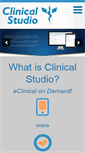 Mobile Screenshot of clinicalstudio.com